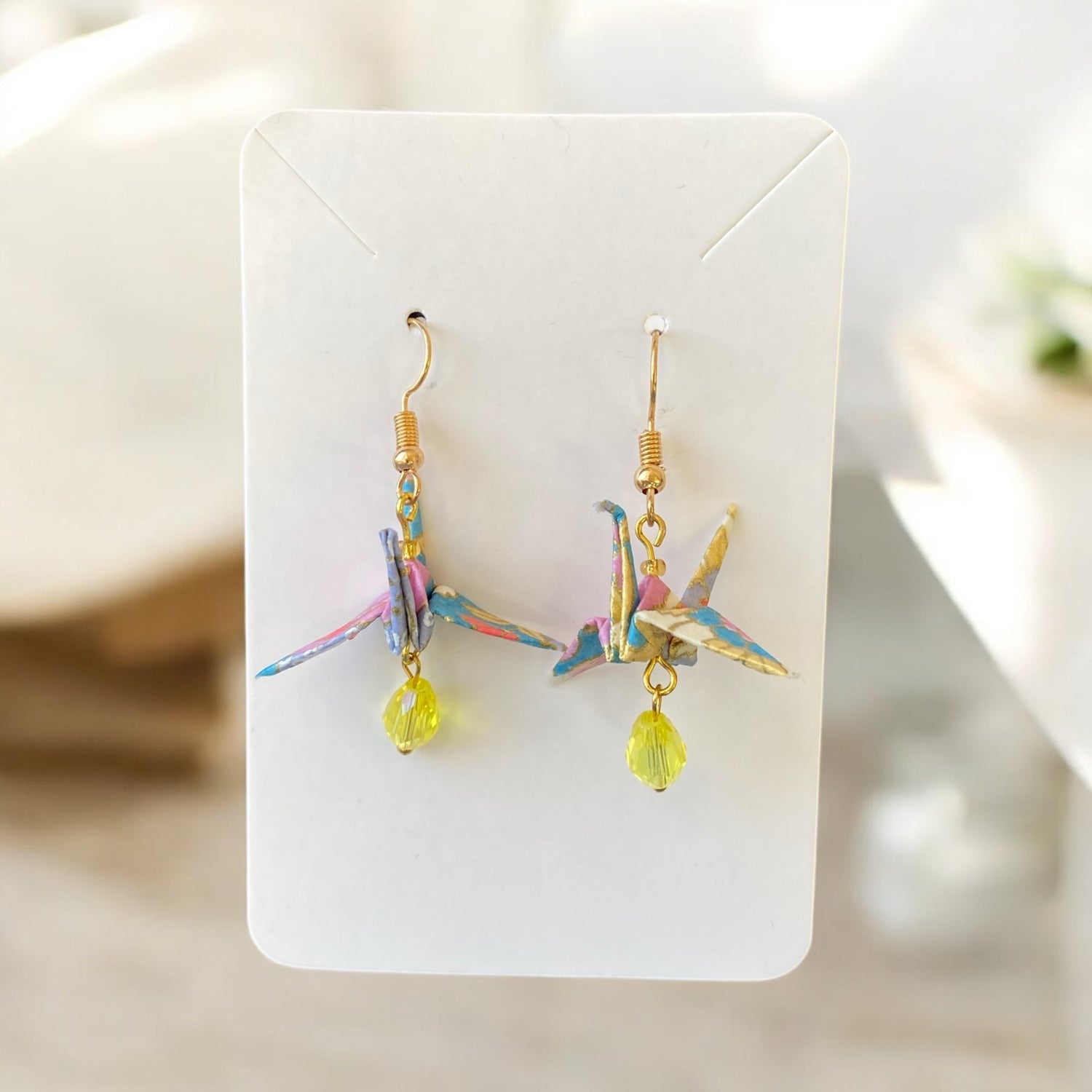 Origami Crane Earrings