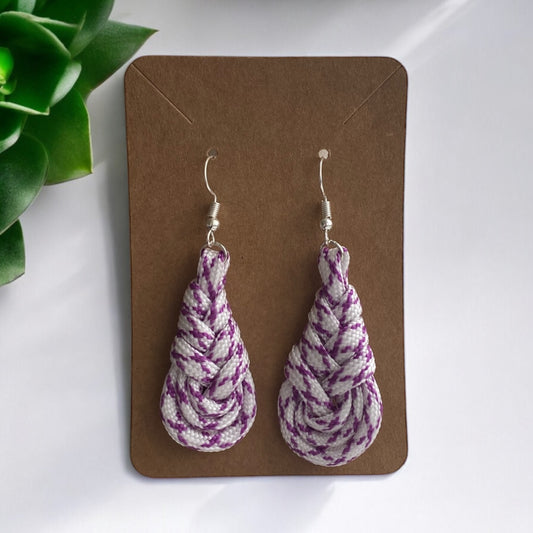 Paracord Pipa Knot Earrings
