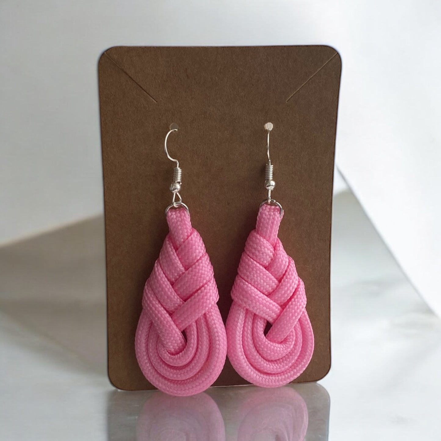 Paracord Pipa Knot Earrings