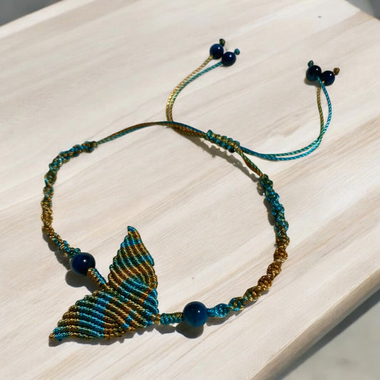 Macrame Mermaid Tail Bracelet